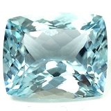 6.86 ct Cushion Blue Natural Aquamarine