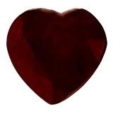 1.01 ct Heart Red Natural Ruby