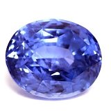 4.20 ct Oval Blue Natural Sapphire