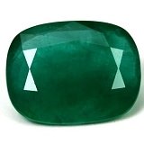 13.08 ct Cushion Green Natural Emerald
