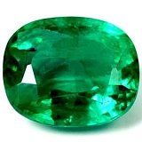 1.32 ct Cushion Green Natural Emerald