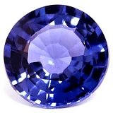3.16 ct Round Blue Natural Sapphire