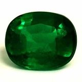 0.45 ct Cushion Green Natural Emerald