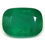 1.54 ct Cushion Green Natural Emerald
