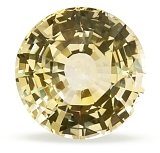 4.31 ct Round Yellow Natural Sapphire