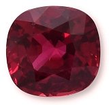 1.50 ct Cushion Red Natural Ruby