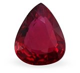 2.01 ct Pear Red Natural Ruby