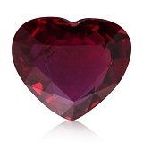 4.66 ct Heart Red Natural Ruby