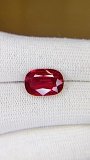 5.01 ct Cushion Red Natural Ruby