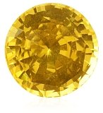 4.19 ct Round Yellow Natural Sapphire