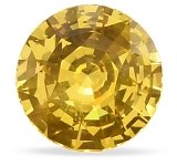 3.54 ct Round Yellow Natural Sapphire
