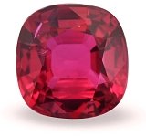 4.01 ct Cushion Red Natural Ruby