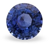 3.10 ct Round Blue Natural Sapphire