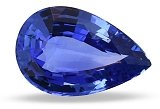 6.51 ct Pear Blue Natural Sapphire
