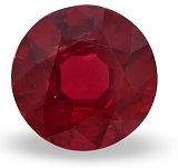 1.72 ct Round Red Natural Ruby