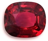 3.18 ct Cushion Red Natural Ruby