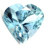 26.32 ct Heart Blue Natural Aquamarine