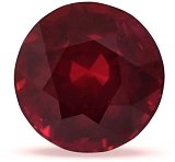 2.01 ct Round Red Natural Ruby