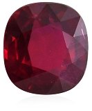 3.06 ct Cushion Red Natural Ruby