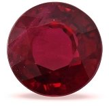 2.20 ct Round Red Natural Ruby