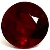 1.38 ct Round Red Natural Ruby