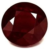 4.06 ct Round Red Natural Ruby