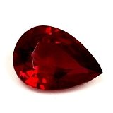 0.77 ct Pear Red Natural Ruby