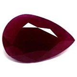 3.22 ct Pear Red Natural Ruby