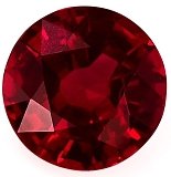 2.29 ct Round Red Natural Ruby