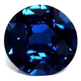 0.96 ct Round Blue Natural Sapphire