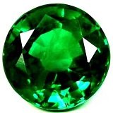 1.65 ct Round Green Natural Emerald