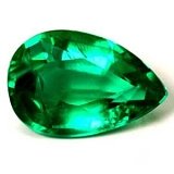 0.79 ct Pear Green Natural Emerald