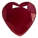 0.99 ct Heart Red Natural Ruby