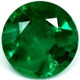 0.94 ct Round Green Natural Emerald