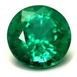 2.25 ct Round Green Natural Emerald
