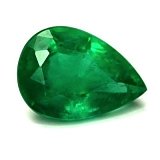 1.16 ct Pear Green Natural Emerald