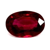 0.47 ct Oval Red Natural Ruby