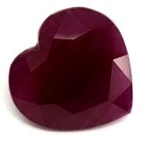 6.53 ct Heart Red Natural Ruby