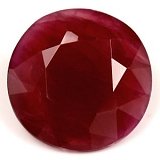 1.96 ct Round Red Natural Ruby