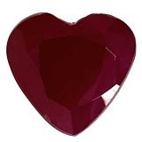 1.63 ct Heart Red Natural Ruby