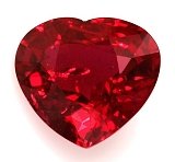 1.51 ct Heart Red Natural Ruby