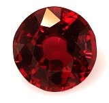 1.70 ct Round Red Natural Ruby
