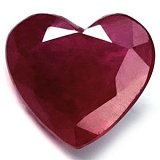 1.11 ct Heart Red Natural Ruby