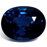 2.00 ct Oval Blue Natural Sapphire