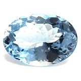 6.50 ct Oval Blue Natural Aquamarine