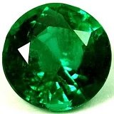 0.66 ct Round Green Natural Emerald