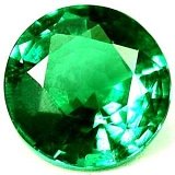 0.88 ct Round Green Natural Emerald