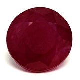 2.88 ct Round Red Natural Ruby