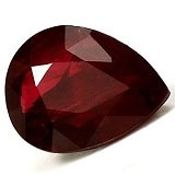 1.41 ct Pear Red Natural Ruby