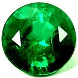 1.12 ct Round Green Natural Emerald